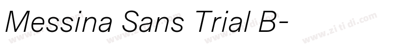 Messina Sans Trial B字体转换